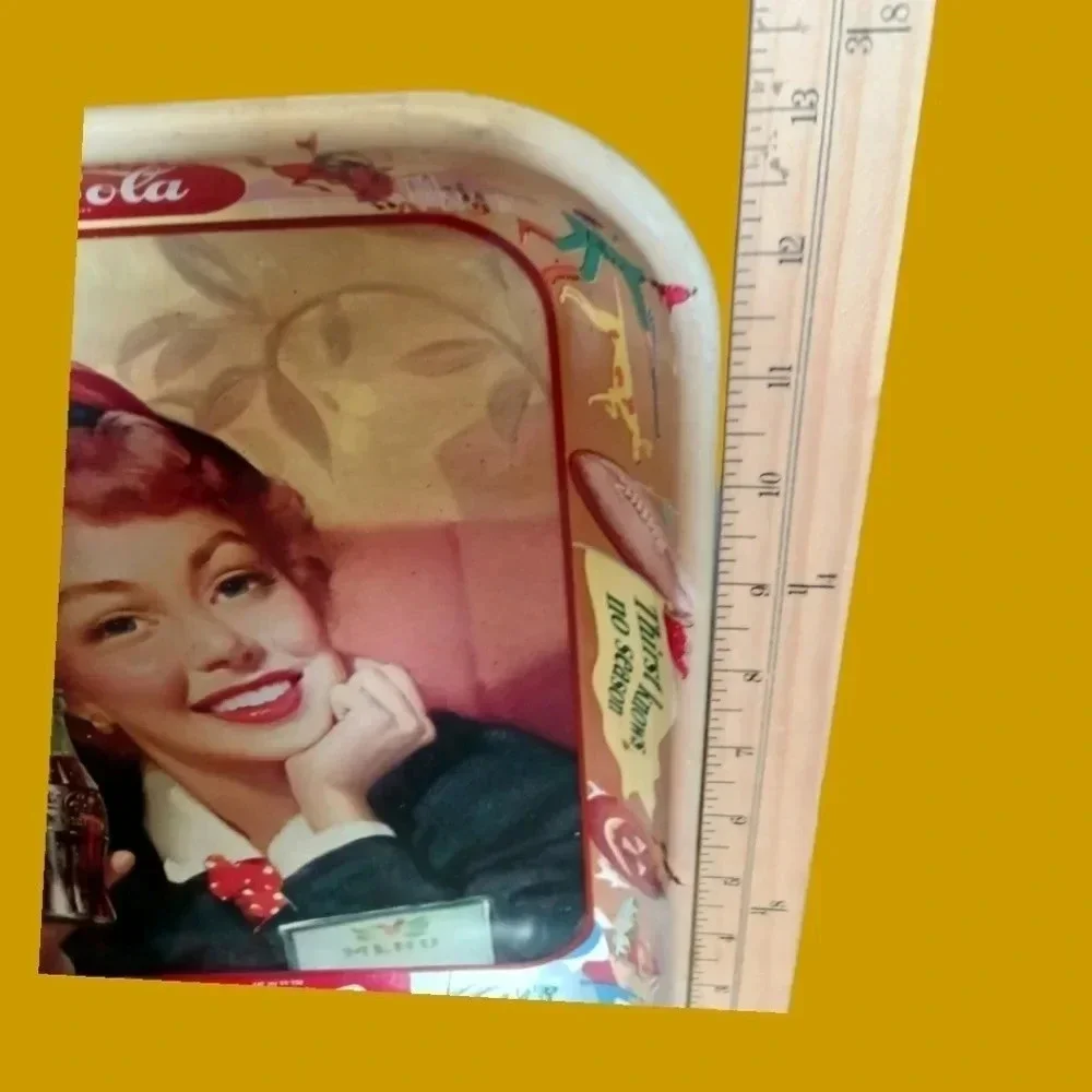 Coca cola advertising lot of 4 metal trays